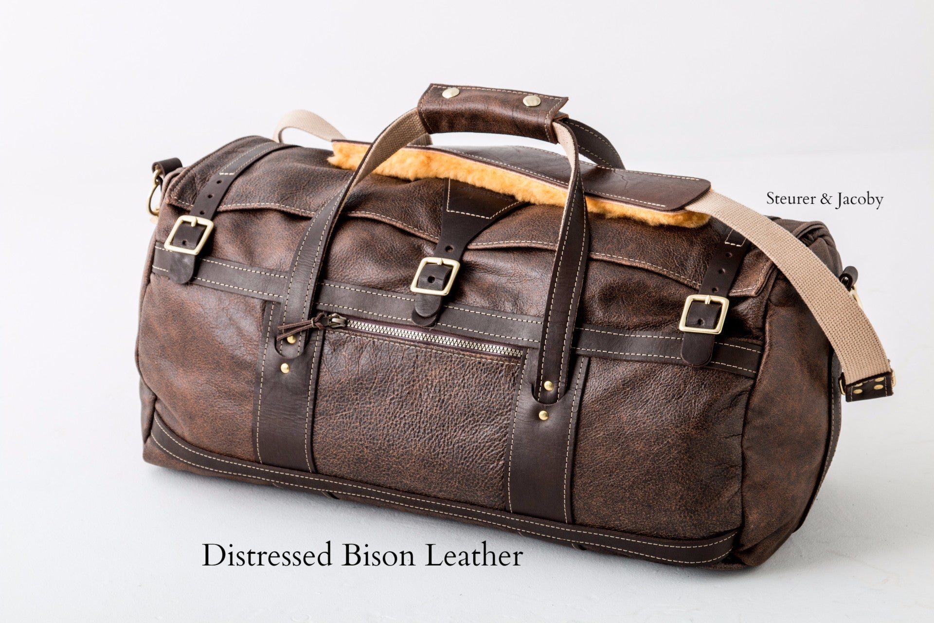 Premium Leather Tour Style Duffel Bag