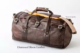 Premium Leather Tour Style Duffel Bag