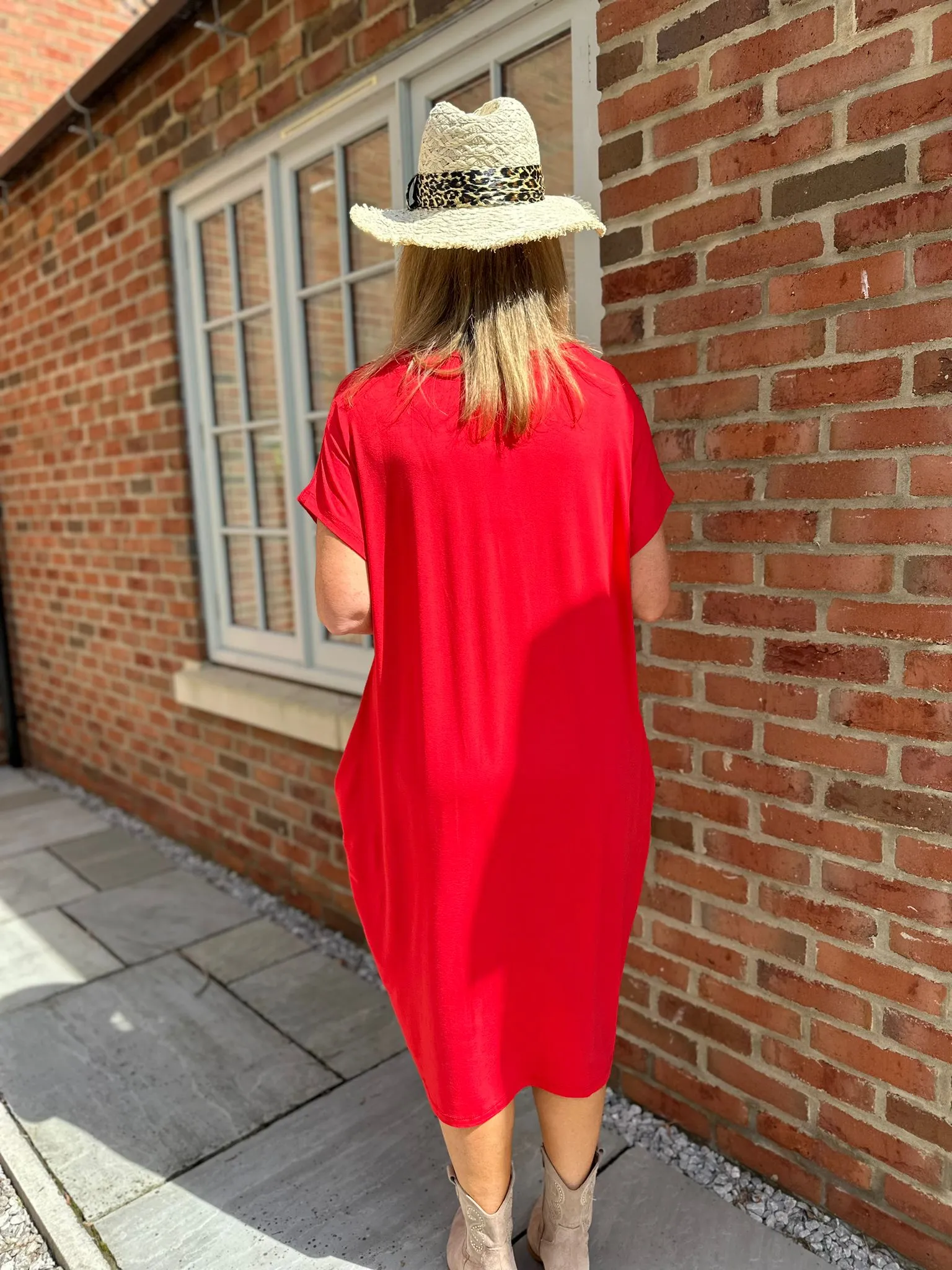 Red Tilletts T-Shirt Dress Tammy