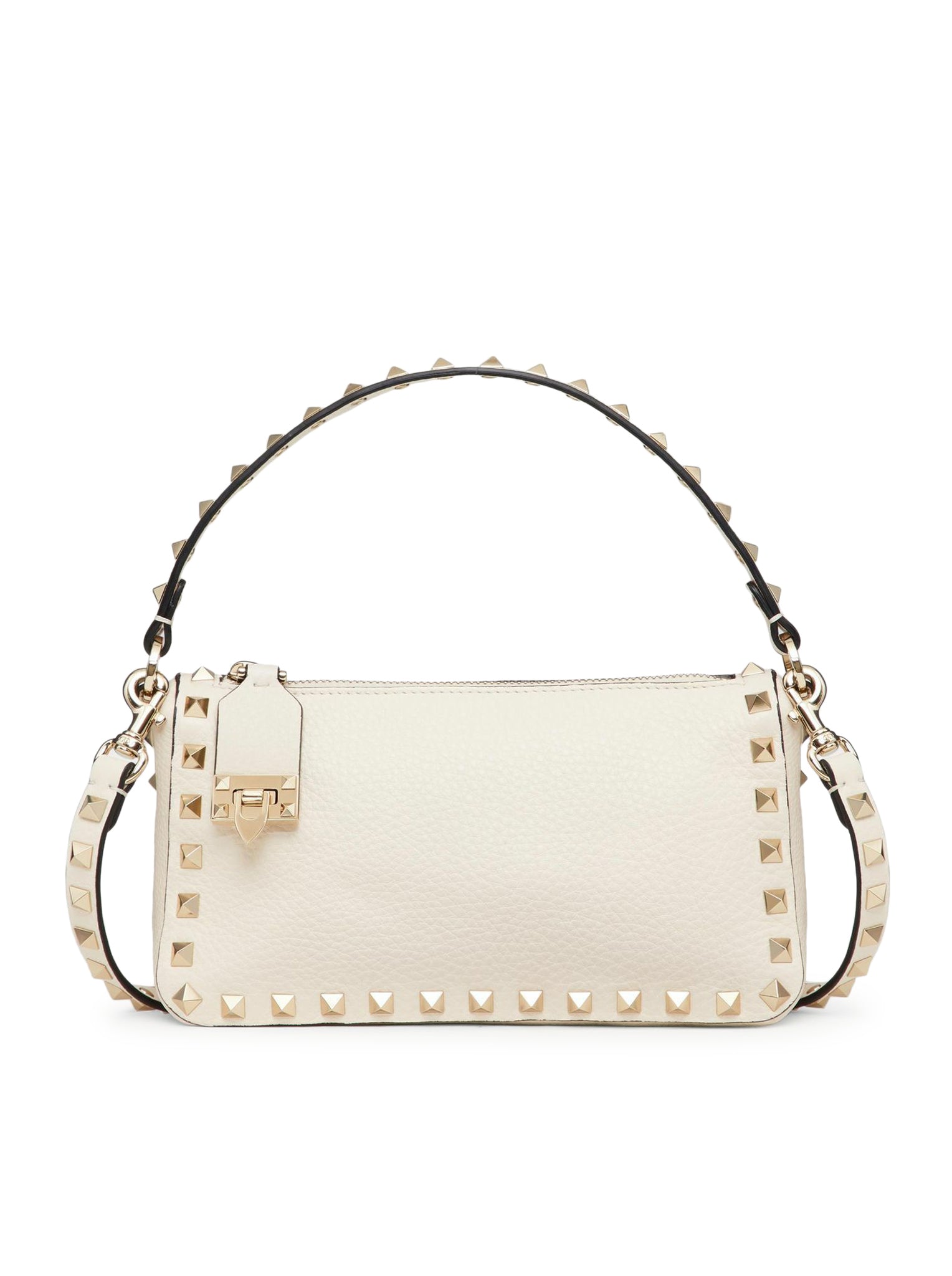 SMALL ROCKSTUD SHOULDER BAG IN GRENADE CALFSKIN