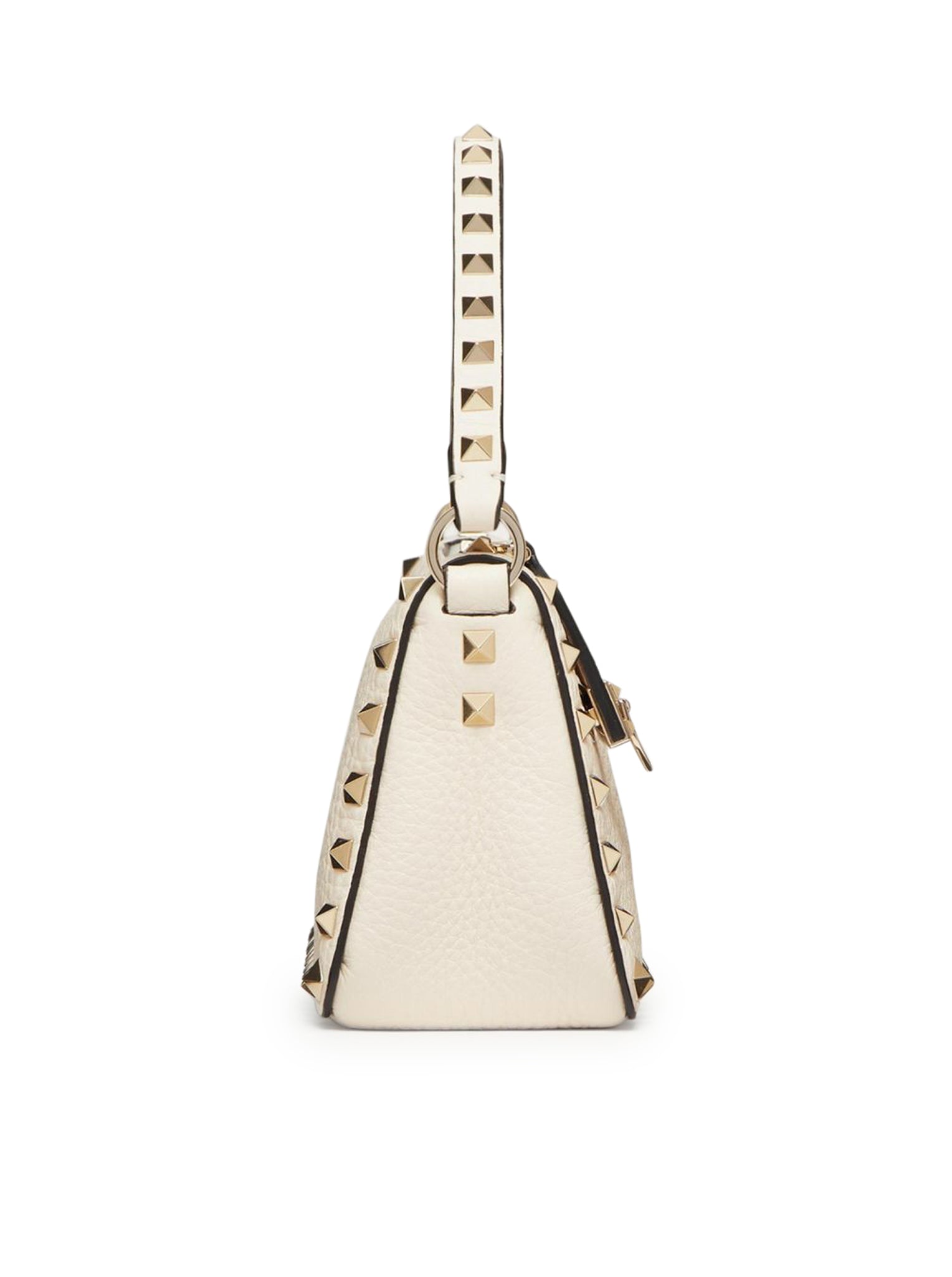 SMALL ROCKSTUD SHOULDER BAG IN GRENADE CALFSKIN