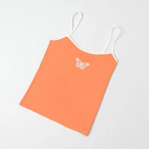 Solid Color Butterfly Camisole Knit Sling Sweater