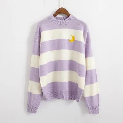 Striped Moon Sweater