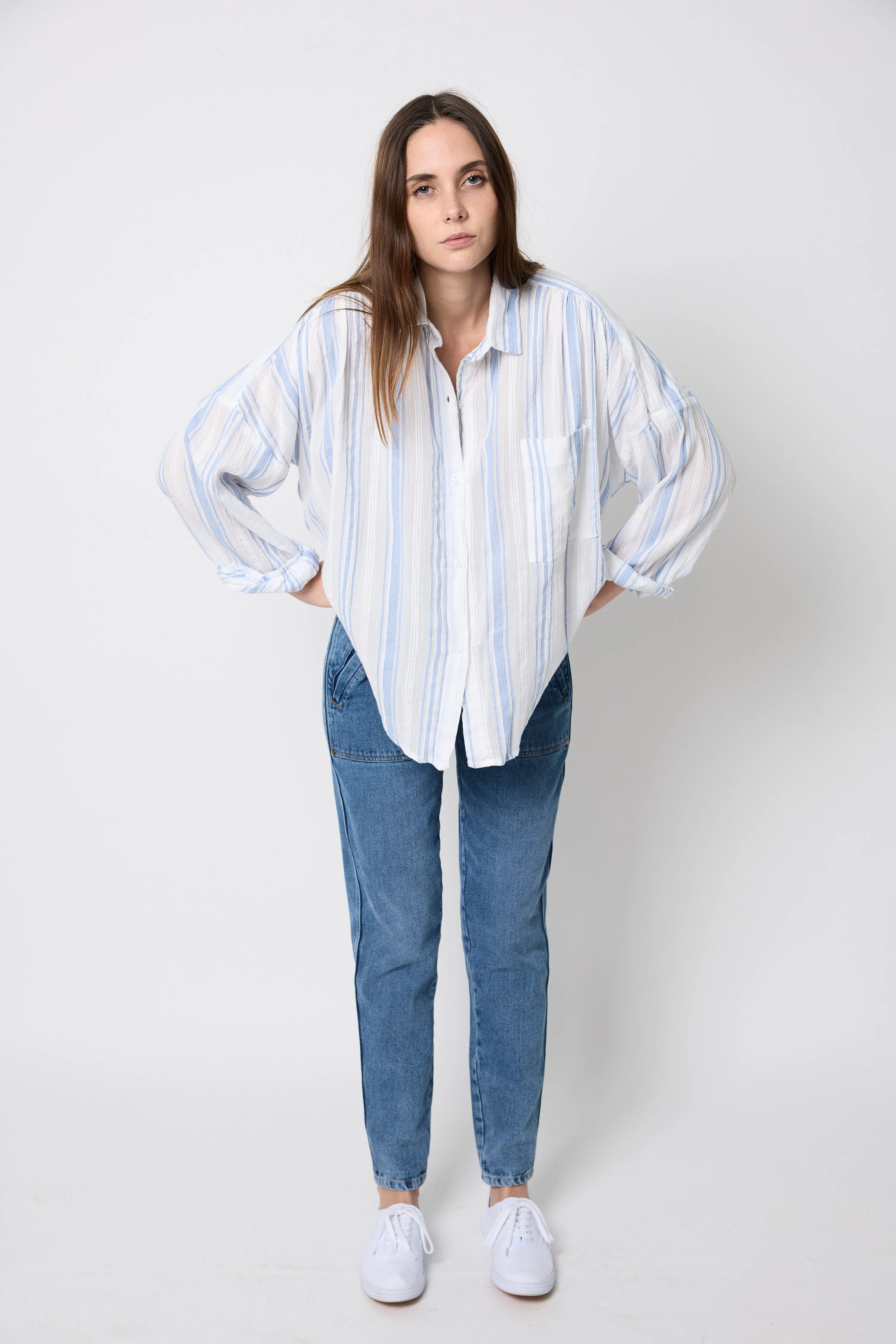 Striped Parr Blouse ° Azul