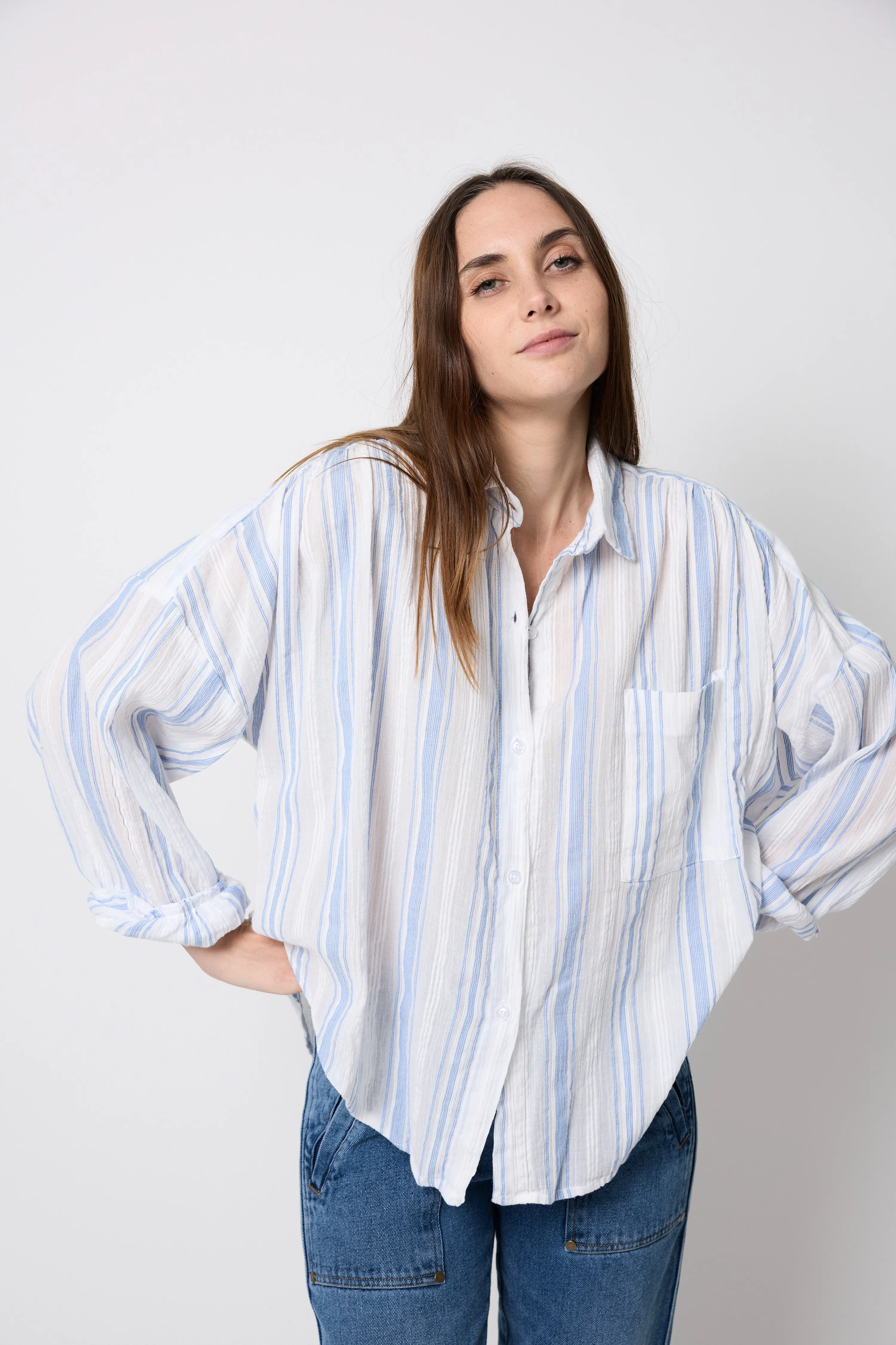 Striped Parr Blouse ° Azul