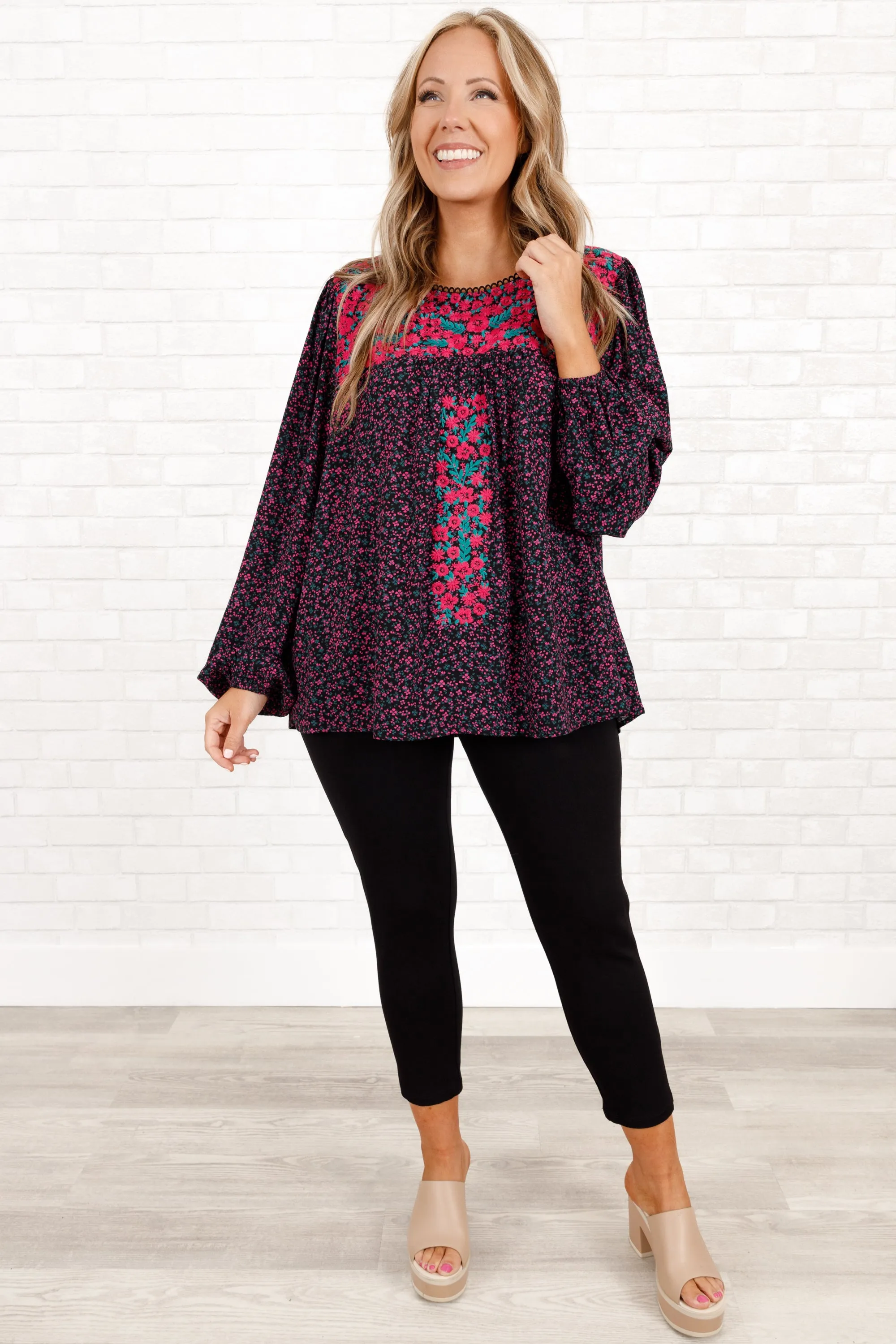 Sweet Sara Blouse, Purple