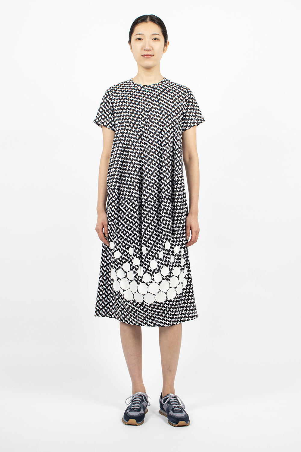 T-Shirt Dress Black/White