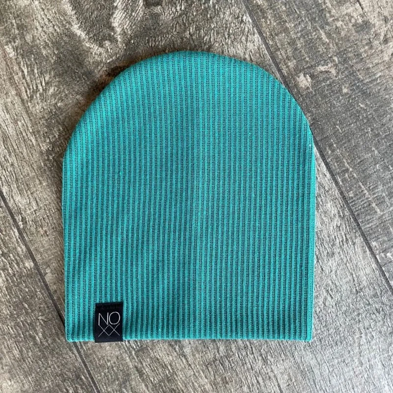 Teal | Ribbed Knit Beanie