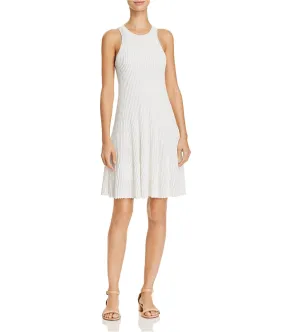 Theory Womens Ribbed Sleeveless Sweater Dress