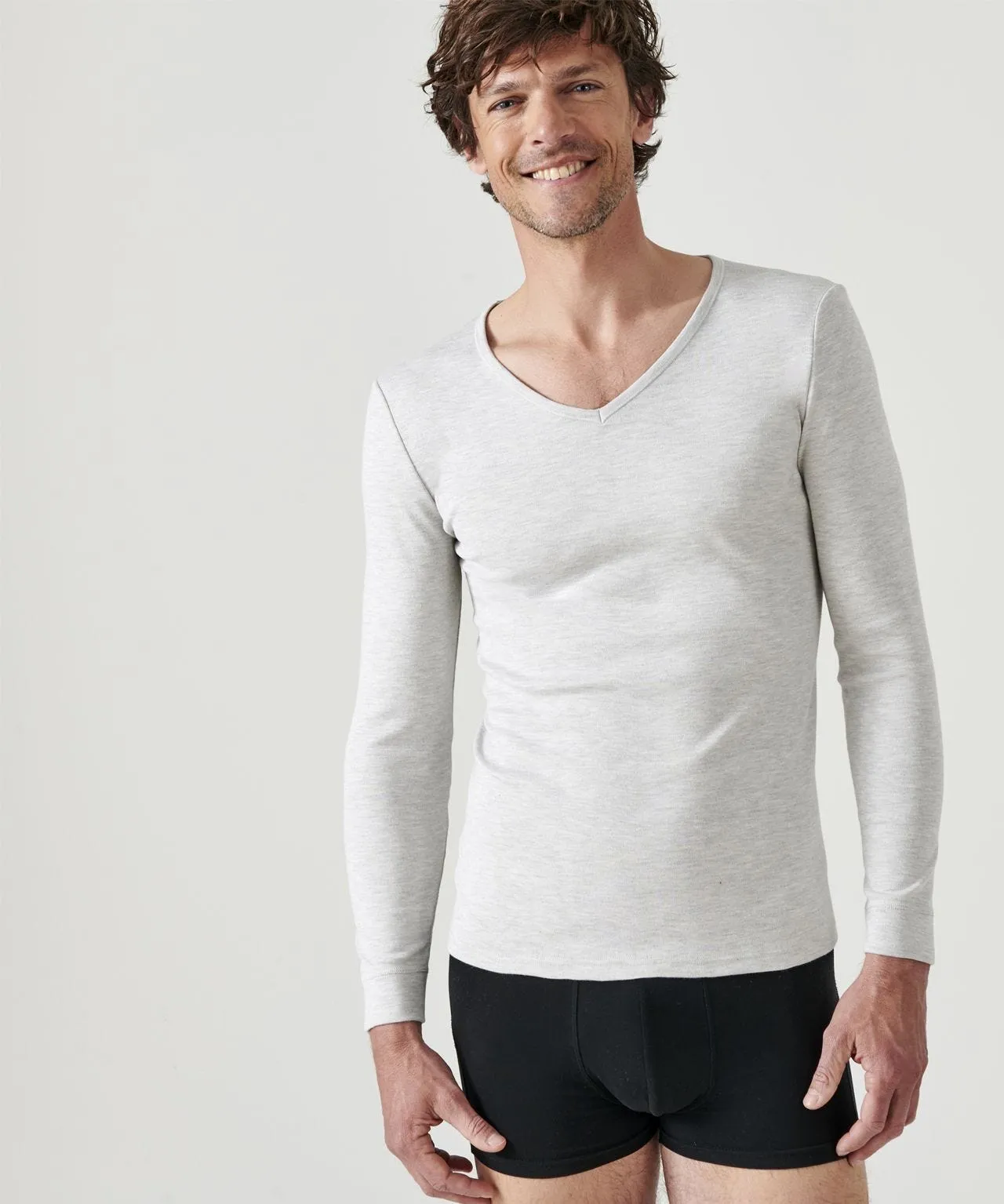 Thermal Medium Warmth Long Sleeved V-neck Vest