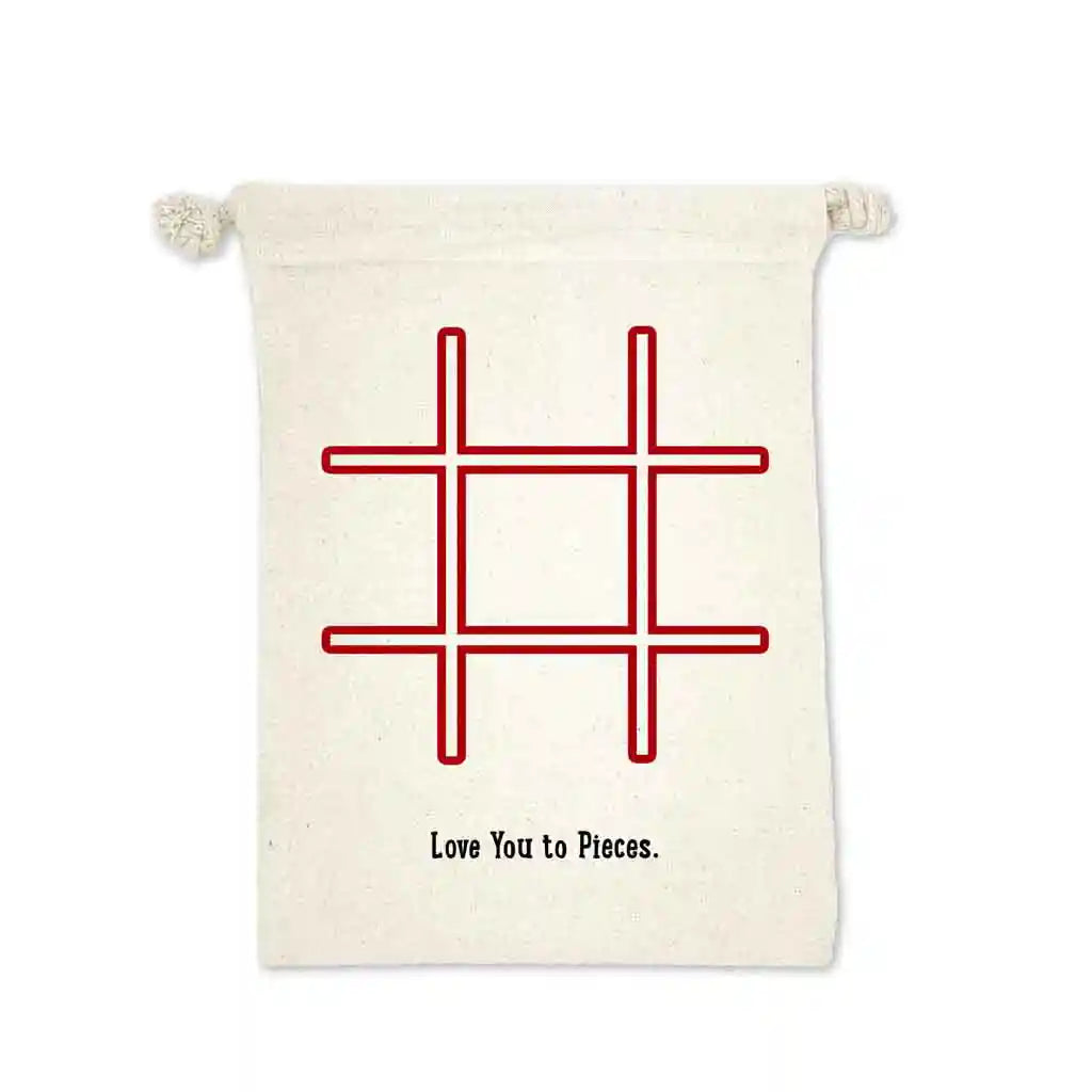 Tic Tac Toe Valentines Goodie Bag - 4 Bag Assortment