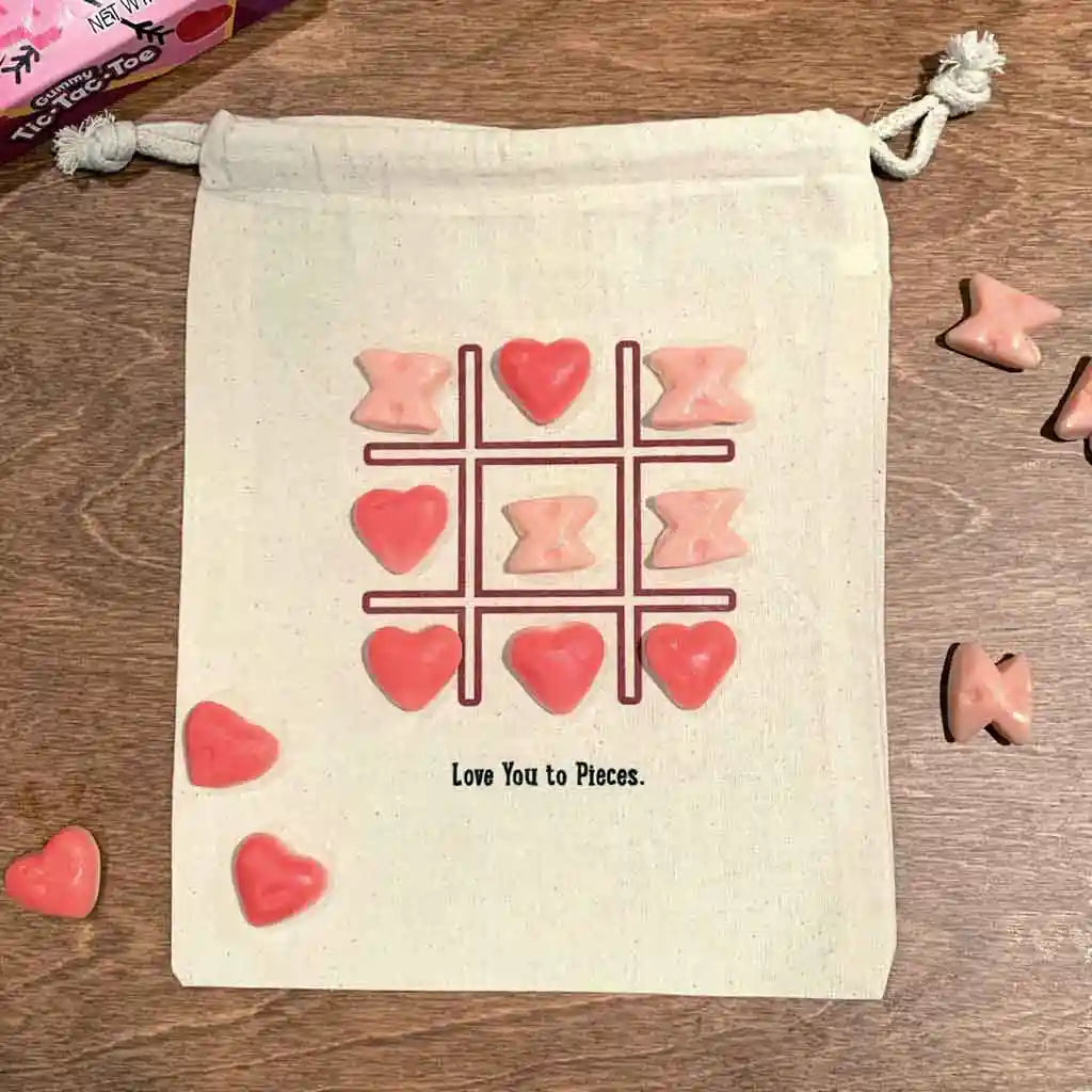 Tic Tac Toe Valentines Goodie Bag - 4 Bag Assortment