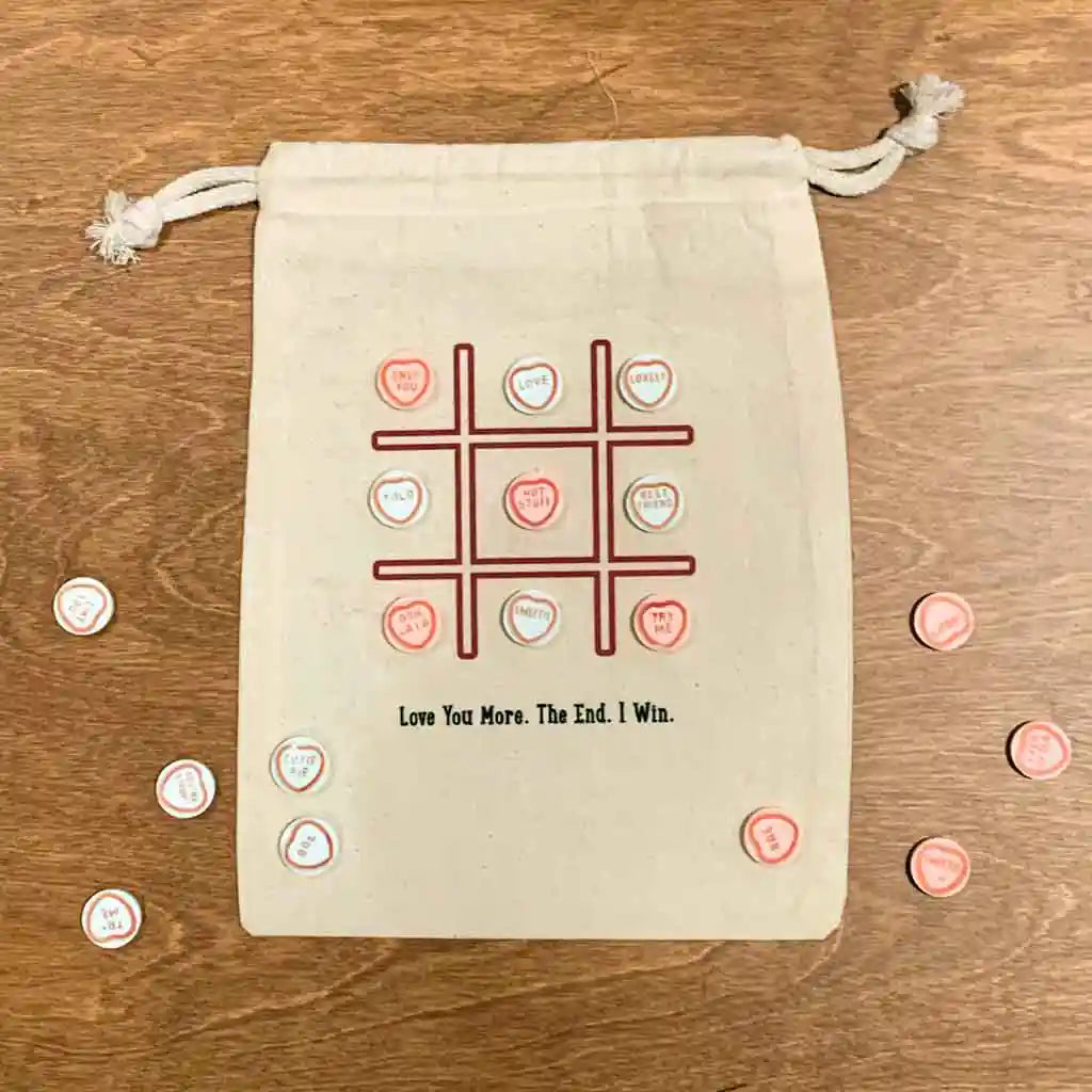 Tic Tac Toe Valentines Goodie Bag - 4 Bag Assortment