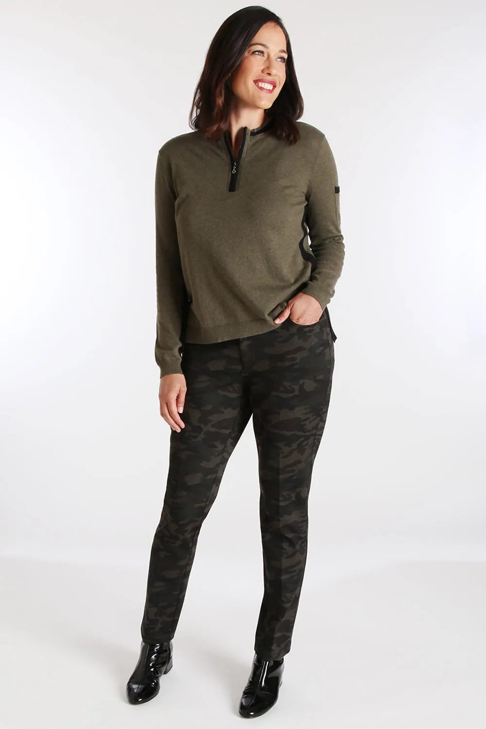 Twiggy Slim Jean - Knit Print: FINAL SALE