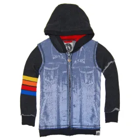 Vintage Denim Vest Hoody by: Mini Shatsu