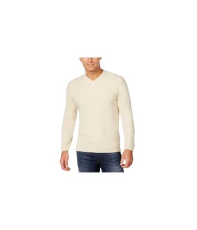 Weatherproof Mens Solid Textured Knit Pullover Sweater