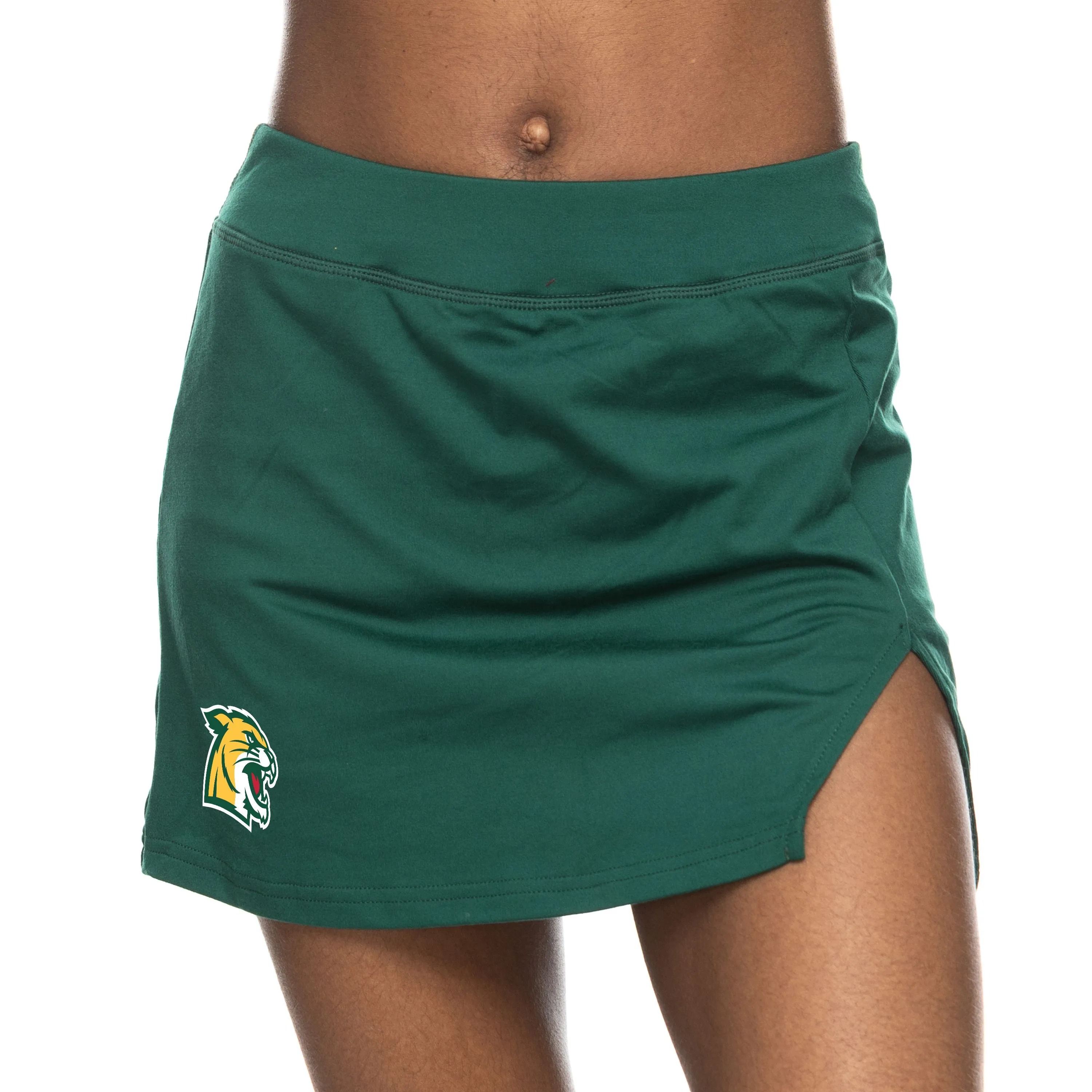 Womens Zoozatz GRN Northern Michigan Wildcats MINI V-NOTCH SKORT