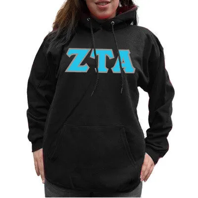 Zeta Tau Alpha Hanes 10oz. Hoodie - Hanes F170 - TWILL